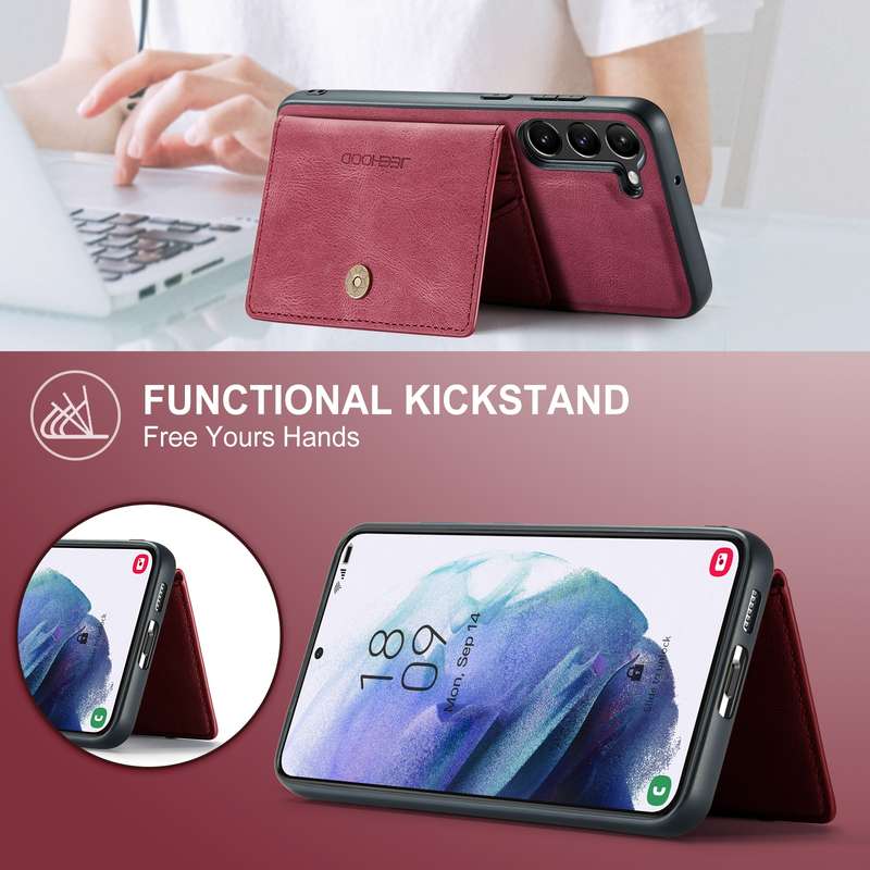 For Samsung Galaxy A54 5G / A54 4G JEEHOOD Retro Magnetic Detachable Protective Phone Case with Wall