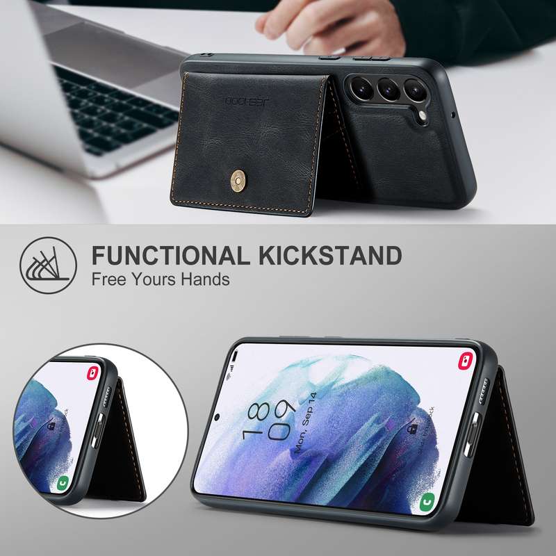 For Samsung Galaxy A54 5G / A54 4G JEEHOOD Retro Magnetic Detachable Protective Phone Case with Wall