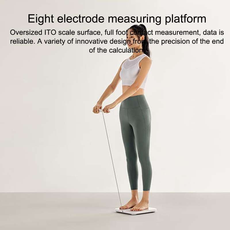 Original Xiaomi Eight Electrode Body Fat Scale WiFi Bluetooth APP Support(White)