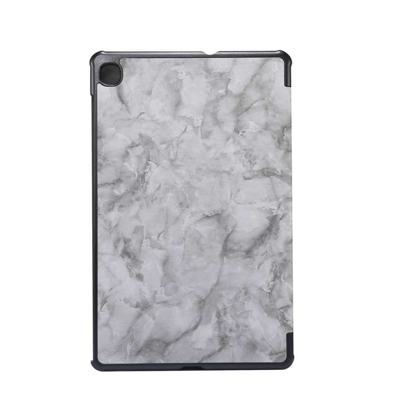 For Galaxy Tab S6 Lite P610 / P615 Marble Texture Horizontal Flip Leather Case, with Three-folding H