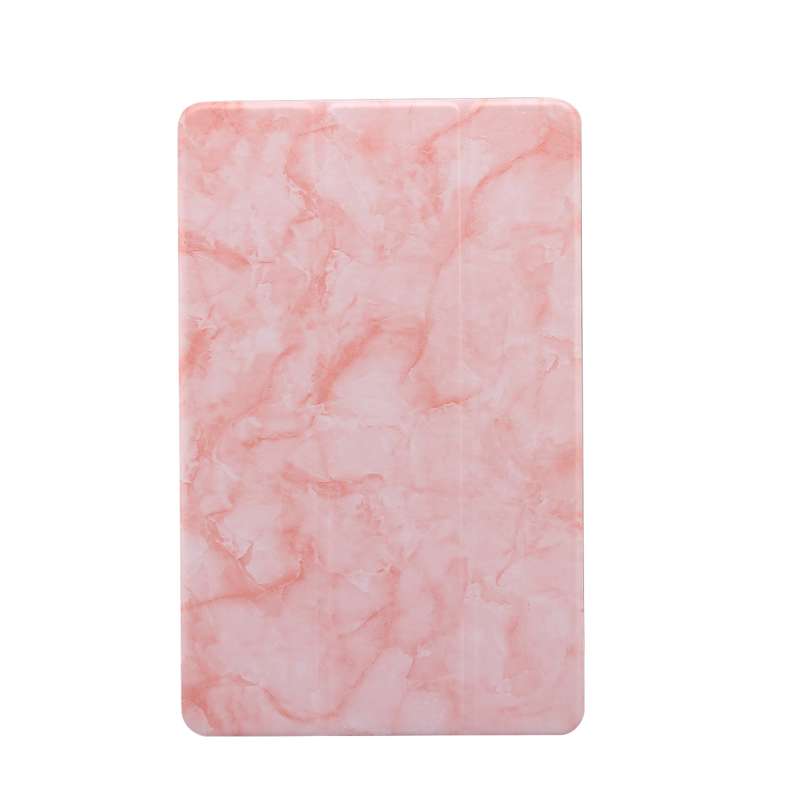 For Galaxy Tab S6 Lite P610 / P615 Marble Texture Horizontal Flip Leather Case, with Three-folding H