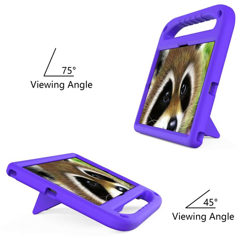 For Samsung Galaxy Tab S6 Lite P610 Handle EVA Shockproof Tablet Case with Holder(Blue)