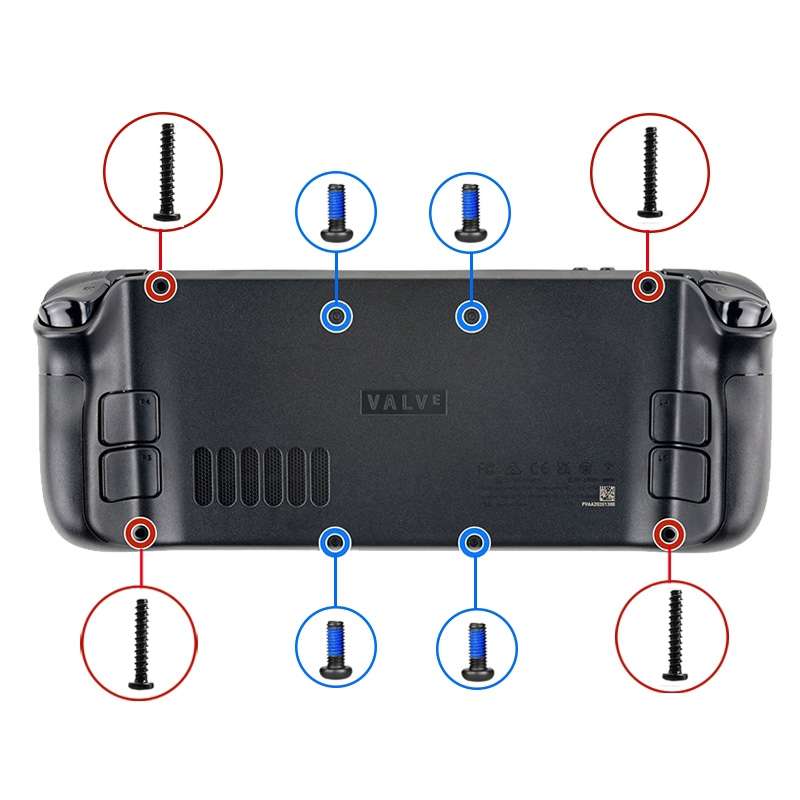 8 in 1 Steam Deck Back Cover Screw Set