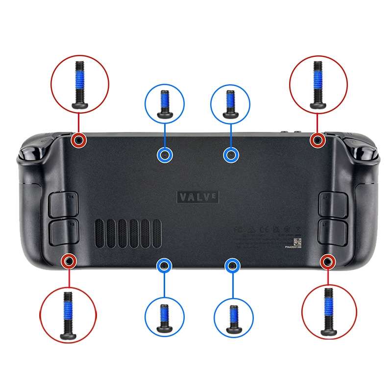 12 in 1 Steam Deck Abschirmung + Back Cover + Hard Disk Screw Set