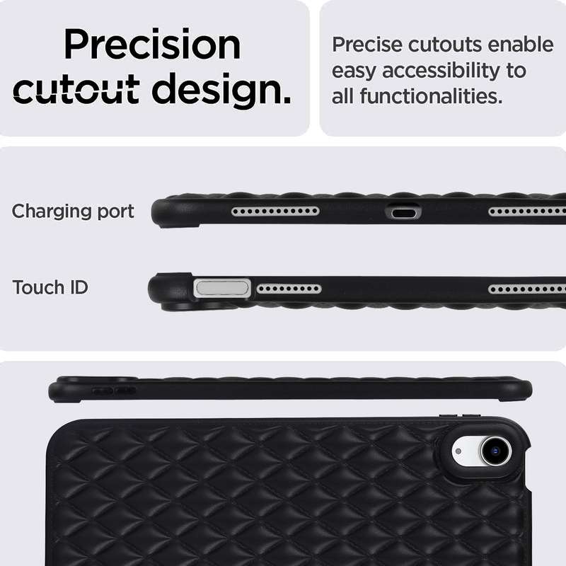 For iPad Air 3 10.5 Rhombic TPU Tablet Case(Black)