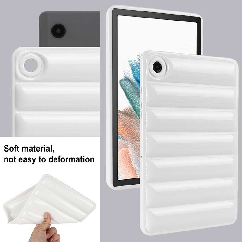For Samsung Galaxy Tab A8 10.5 / X205 / X200 Eiderdown Cushion Shockproof Tablet Case(Green)