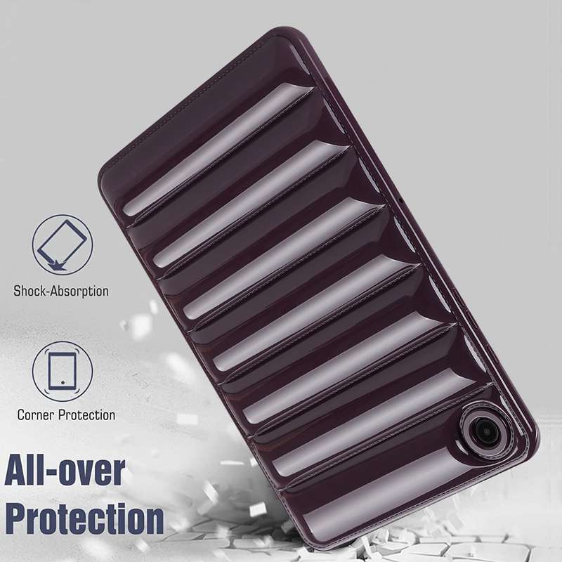For Samsung Galaxy Tab A8 10.5 / X205 / X200 Eiderdown Cushion Shockproof Tablet Case(Green)