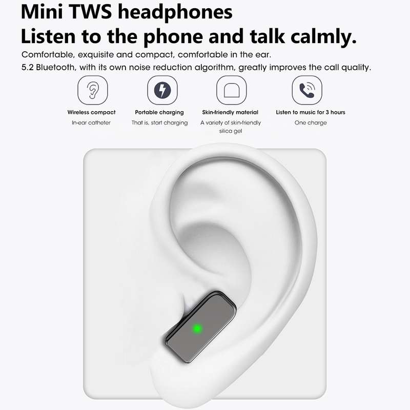 S6 TWS Earphone 1.91 inch Smart Bracelet Support Bluetooth Call / Health Monitoring(Black)