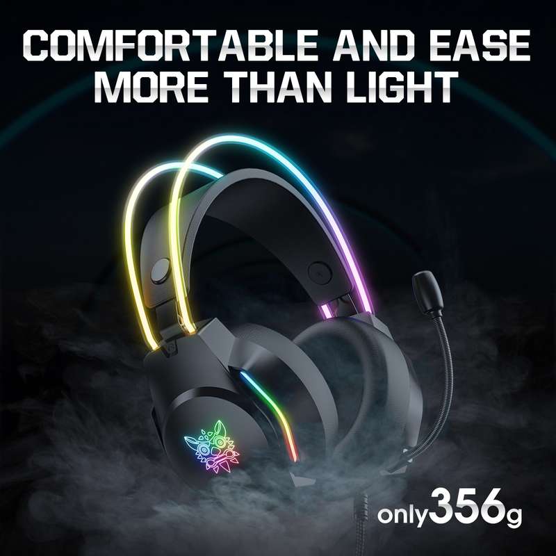 X26 USB+3.5mm RGB Wired Gaming Headset(Black)