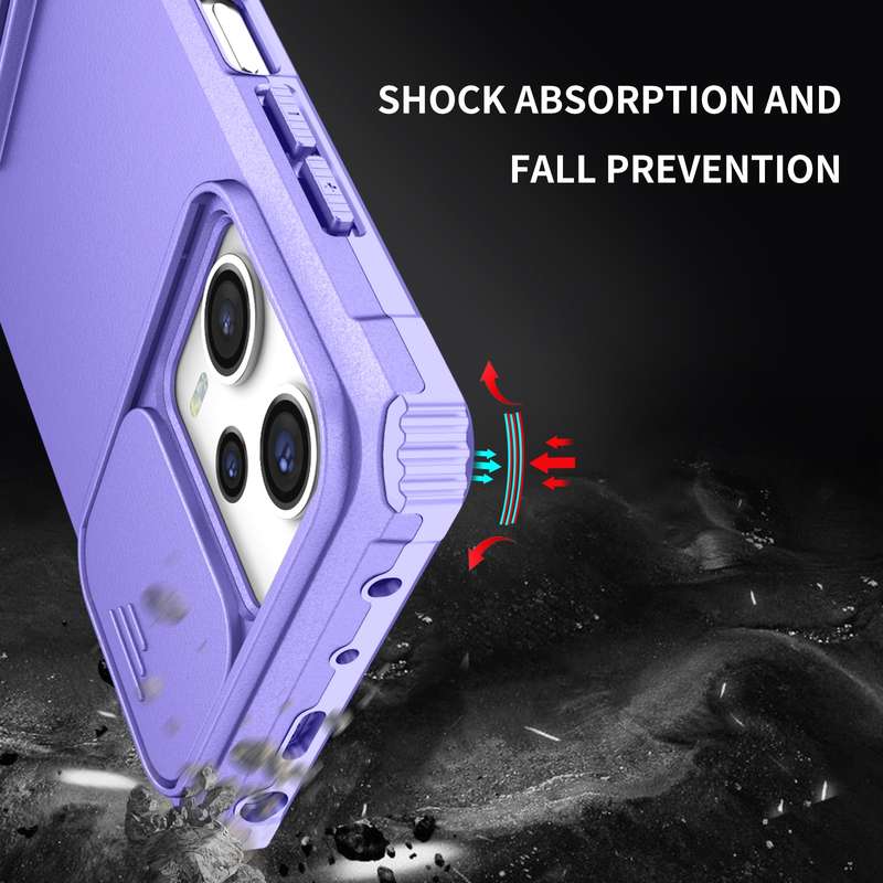 For Xiaomi Redmi Note 12 Pro 5G / Poco X5 Pro Stereoscopic Holder Sliding Camshield Phone Case(Green
