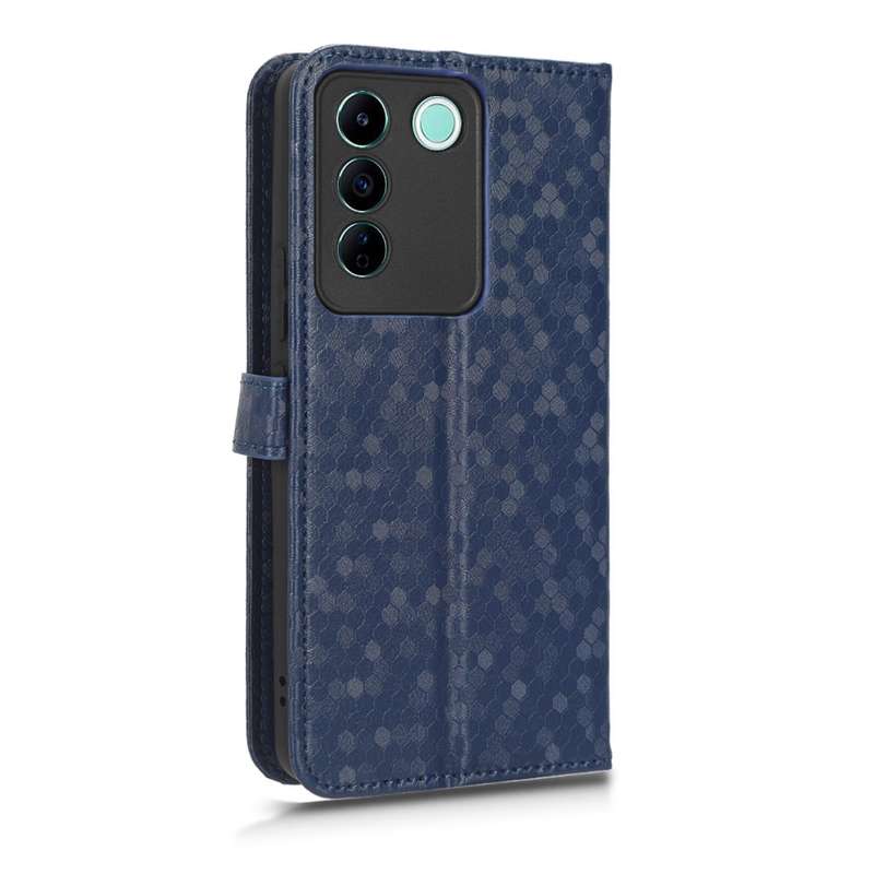 For vivo V27e / S16e Honeycomb Dot Texture Leather Phone Case(Green)