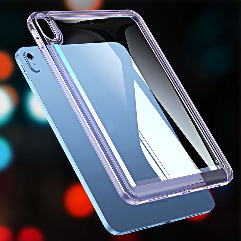 For iPad 2025 / 2022 Transparent Acrylic Tablet Case(Black)