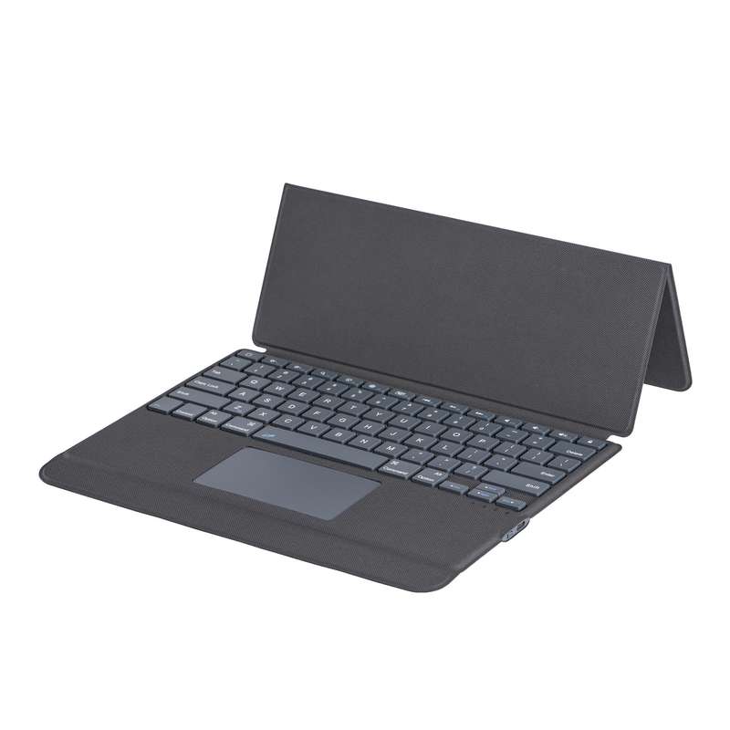 J3129 For iPad Pro 12.9 2022/2021/2020/2018 Bluetooth Keyboard Leather Case(Black)