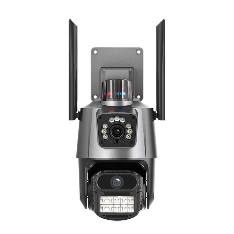QX81 Humanoid Recognition AI Alarm WIFI Spherical Dual 2MP IP Camera, Plug:UK Plug