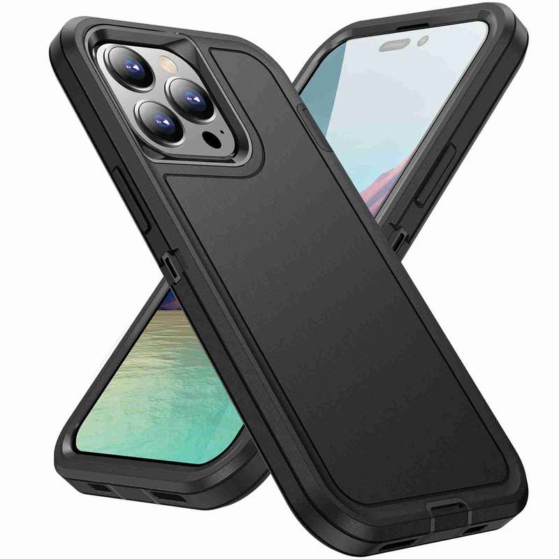 For iPhone 14 Pro Max Life Waterproof Rugged Phone Case(Black)