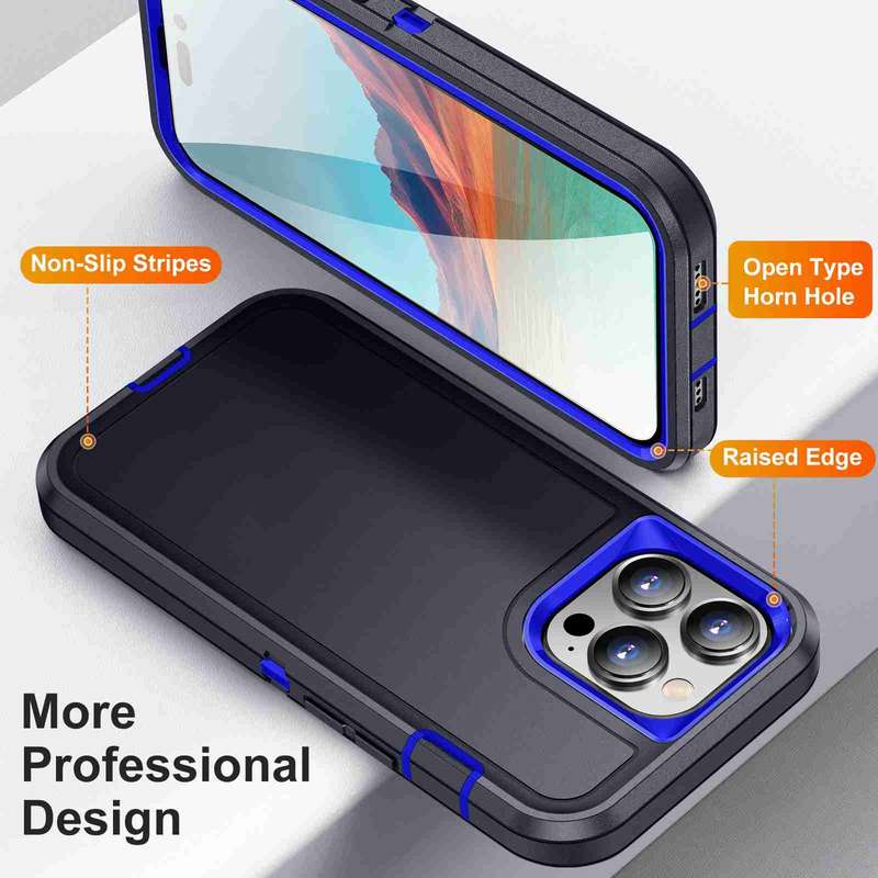 For iPhone 14 Pro Max Life Waterproof Rugged Phone Case(Black)