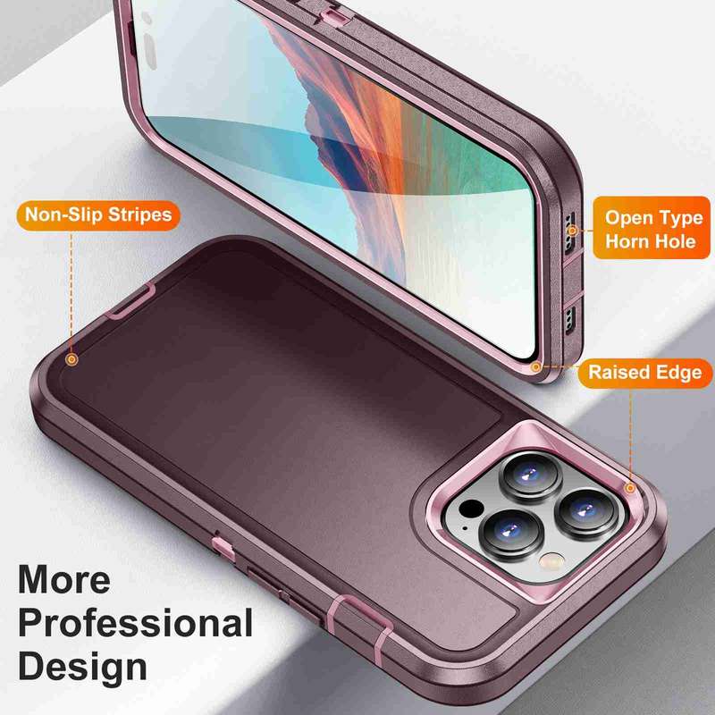 For iPhone 14 Pro Max Life Waterproof Rugged Phone Case(Black)