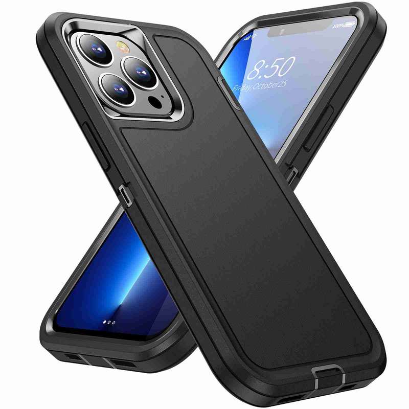 For iPhone 12 / 12 Pro Life Waterproof Rugged Phone Case(Dark Blue + Light Blue)