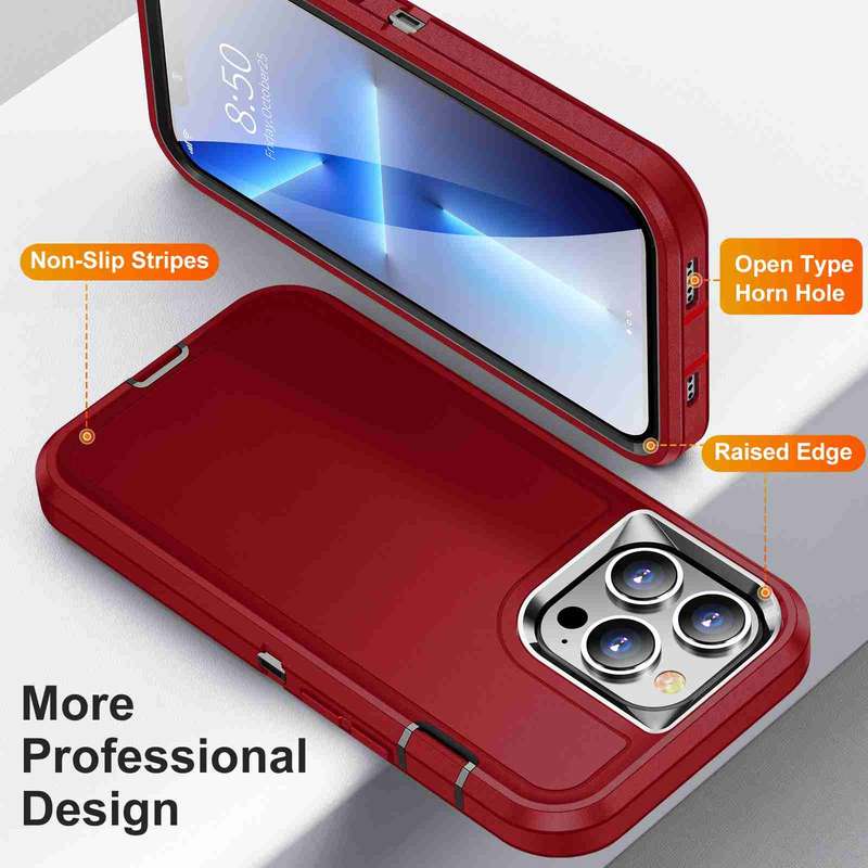 For iPhone 12 / 12 Pro Life Waterproof Rugged Phone Case(Dark Blue + Light Blue)
