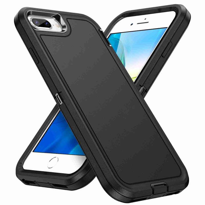 For iPhone 8 Plus / 7 Plus Life Waterproof Rugged Phone Case(Black)
