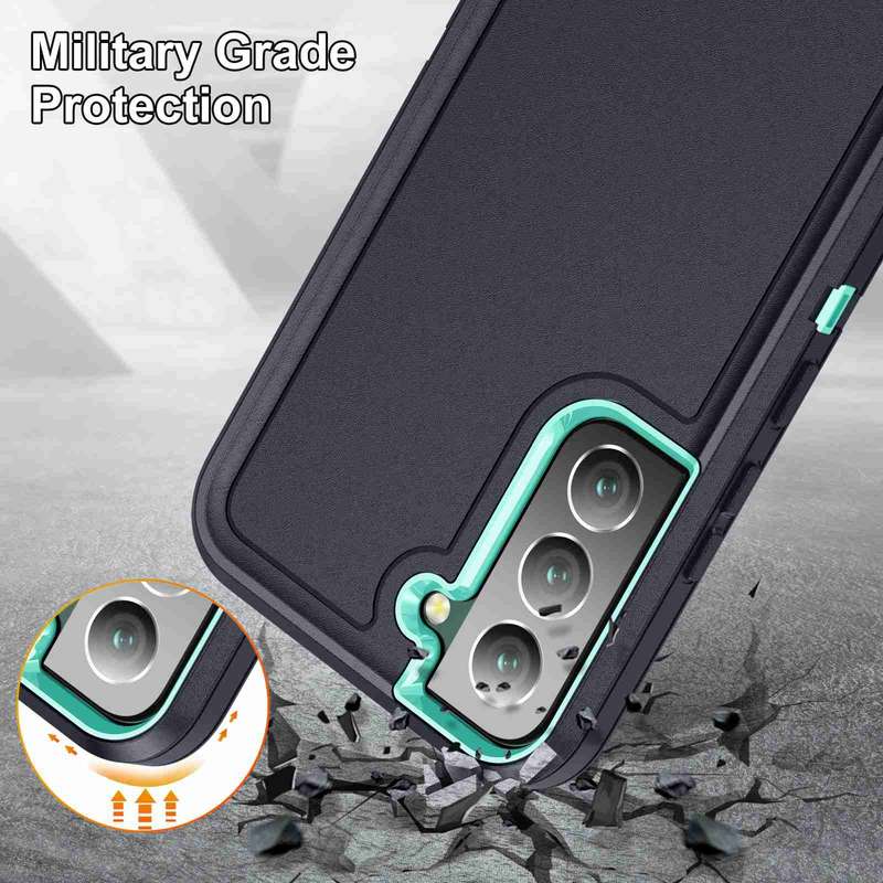 For Samsung Galaxy S23 5G Life Waterproof Rugged Phone Case(Purple + Pink)