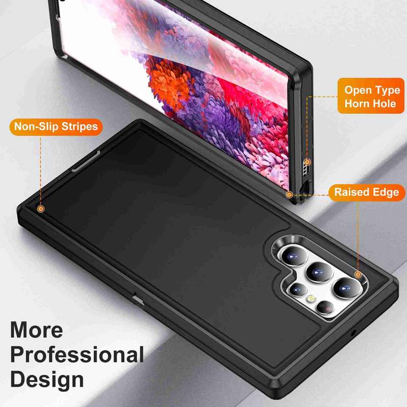 For Samsung Galaxy S23 Ultra 5G Life Waterproof Rugged Phone Case(Dark Blue + Light Blue)
