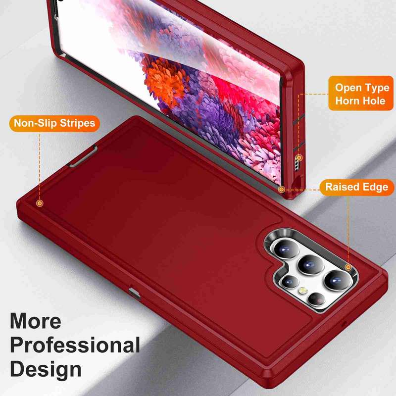 For Samsung Galaxy S23 Ultra 5G Life Waterproof Rugged Phone Case(Dark Blue + Light Blue)