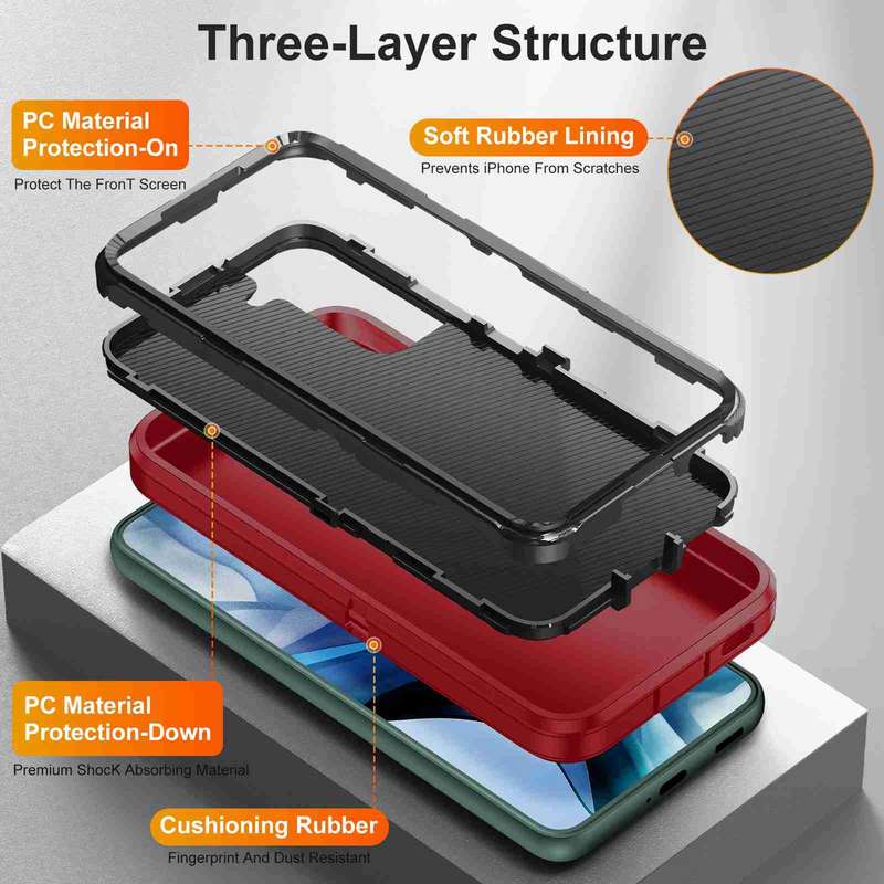 For Samsung Galaxy S22 5G Life Waterproof Rugged Phone Case(Purple + Pink)