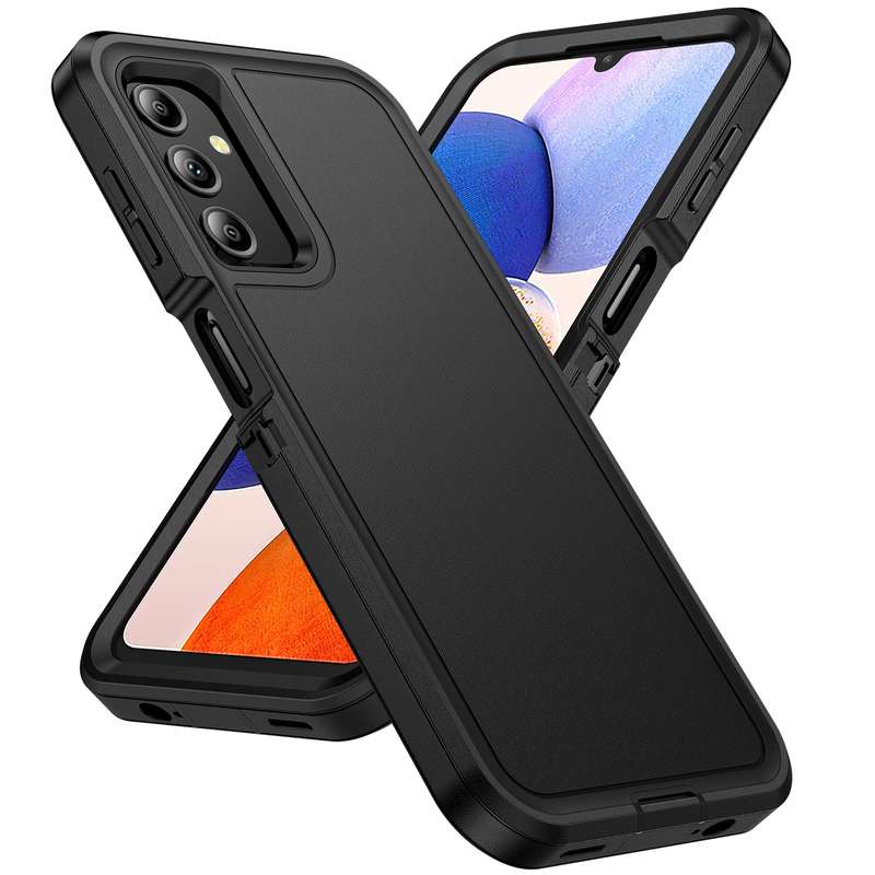 For Samsung Galaxy A14 5G Life Waterproof Rugged Phone Case(Dark Blue + Royal Blue)