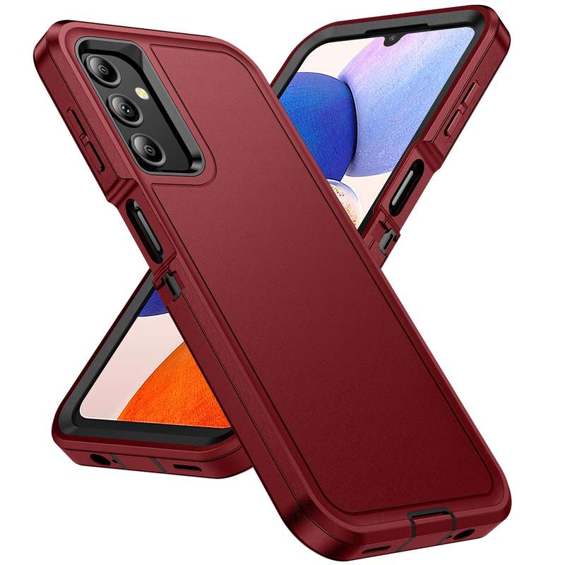 For Samsung Galaxy A14 5G Life Waterproof Rugged Phone Case(Dark Blue + Royal Blue)