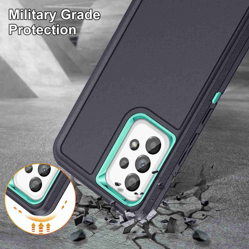 For Samsung Galaxy A13 Life Waterproof Rugged Phone Case(Purple + Pink)