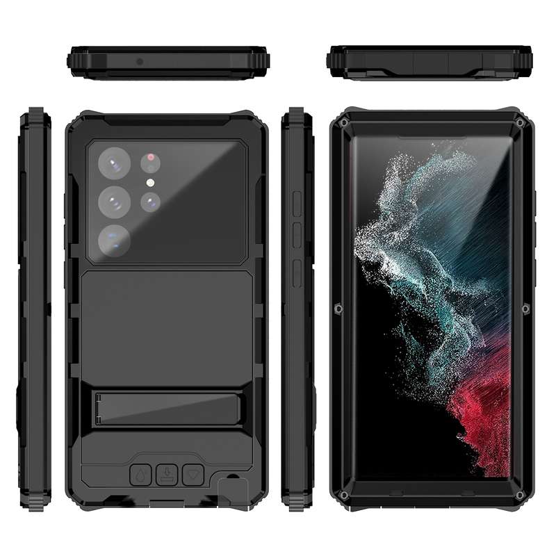 For Samsung Galaxy S22 Ultra 5G R-JUST RJ-56 3rd Gen Life Waterproof Dustproof Shockproof Phone Case