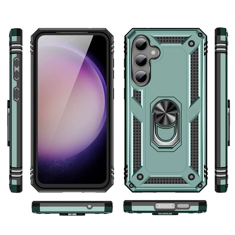 For Samsung Galaxy S23 FE 5G Shockproof TPU + PC Phone Case(Black)