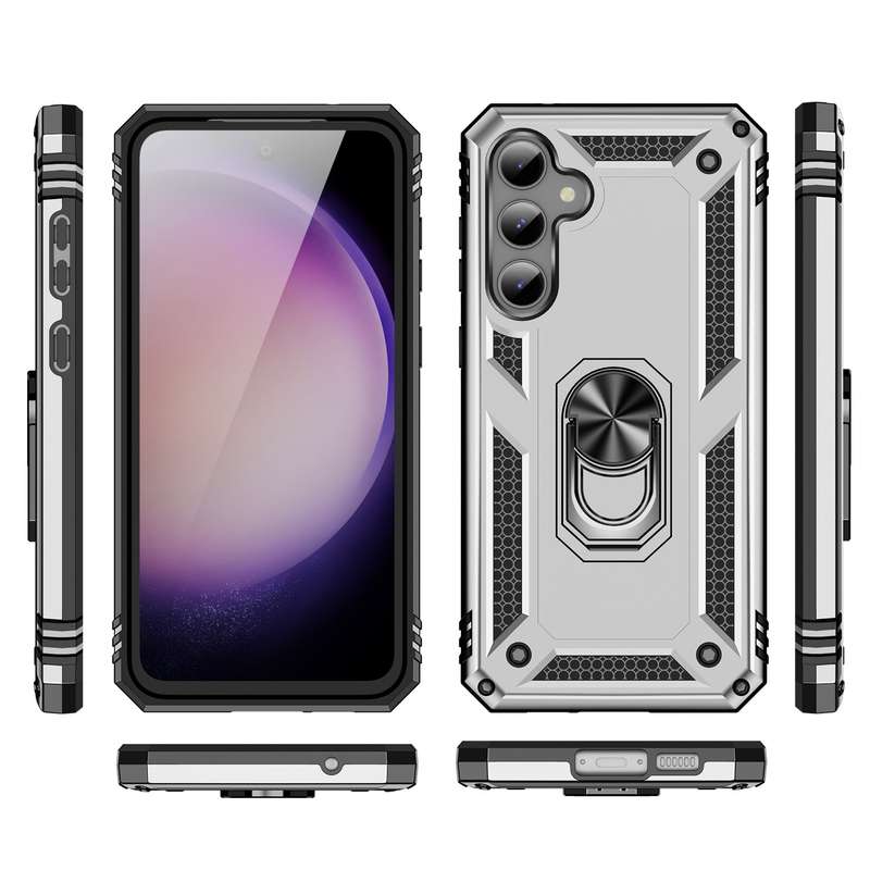 For Samsung Galaxy S23 FE 5G Shockproof TPU + PC Phone Case(Black)