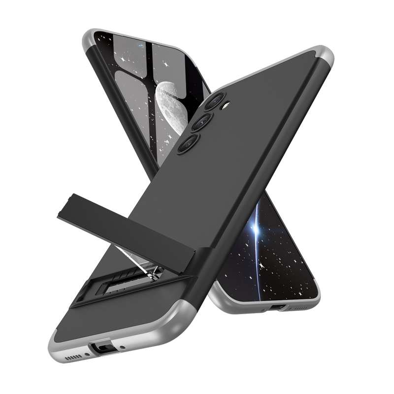 For Samsung Galaxy A34 5G GKK Three Stage Splicing Full Coverage PC Phone Case(Black)