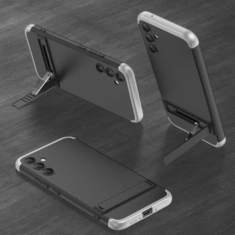 For Samsung Galaxy A34 5G GKK Three Stage Splicing Full Coverage PC Phone Case(Black)