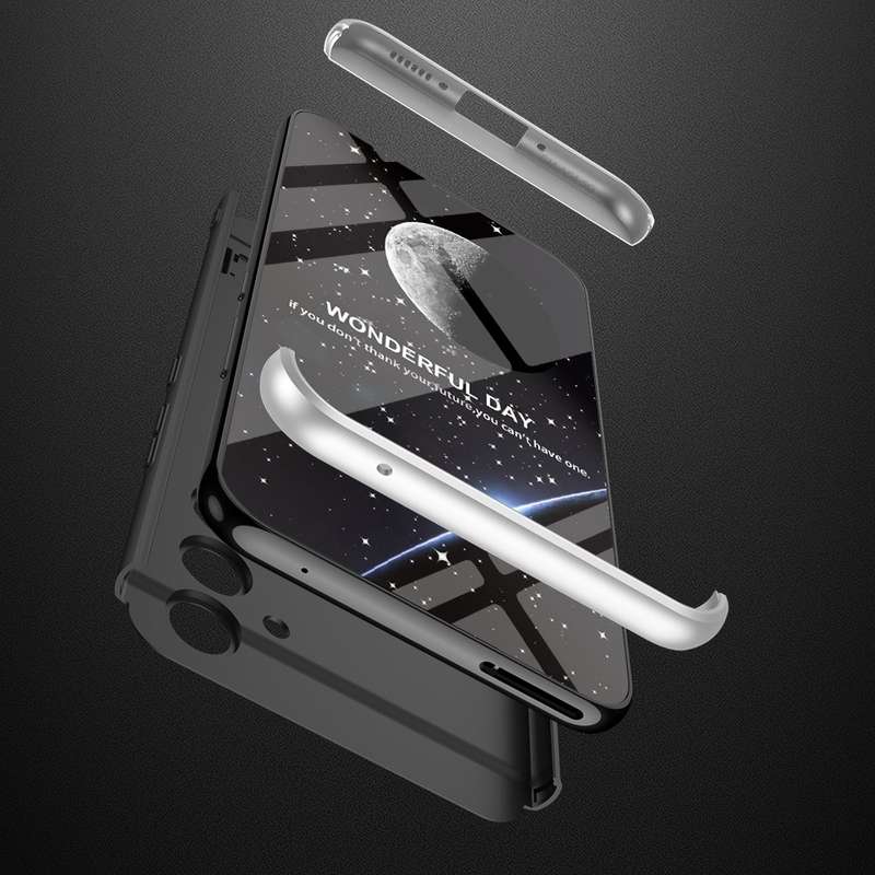 For Samsung Galaxy A34 5G GKK Three Stage Splicing Full Coverage PC Phone Case(Black)