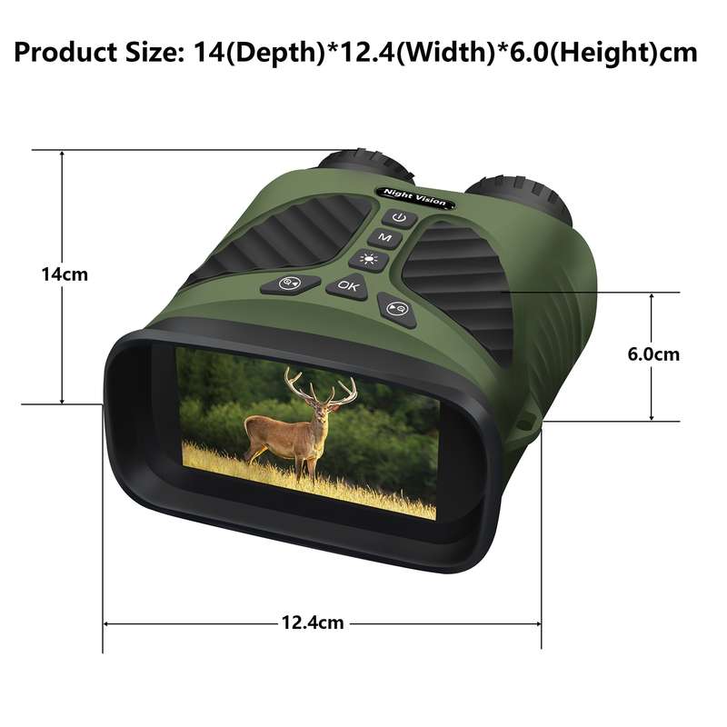 DT39 3 inch IPS Screen Binoculars Digital Binoculars Night Vision(Black)