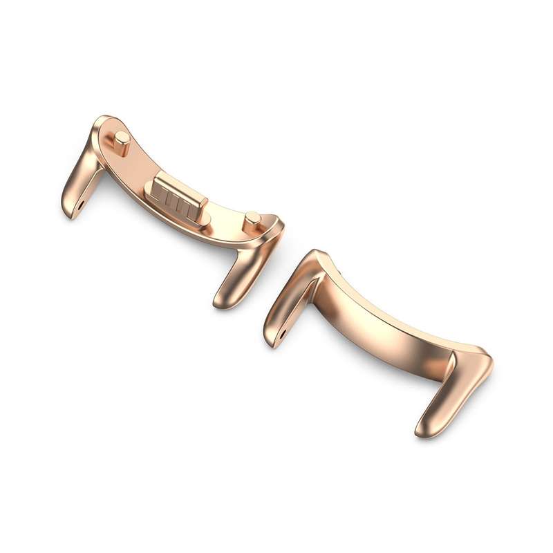 For Xiaomi Mi Band 8 1 Pair Stainless steel Metal Watch Band Connector(Silver)