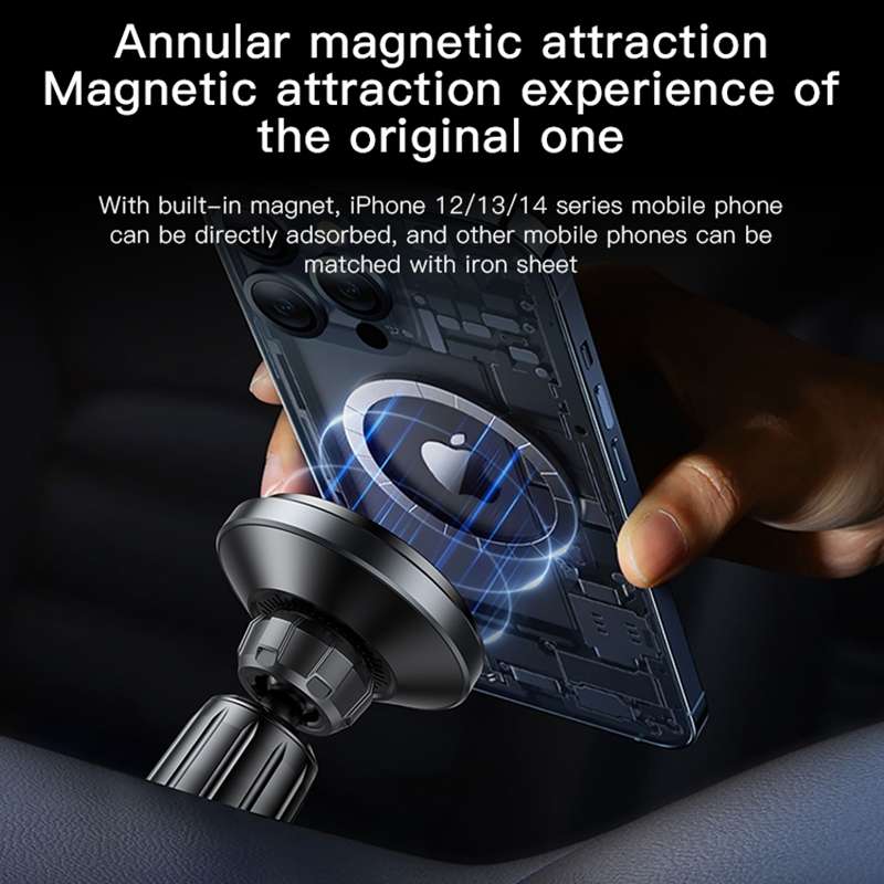 Yesido C190 15W Magsafe Magnetic Car Air Vent Wireless Charger(Black)