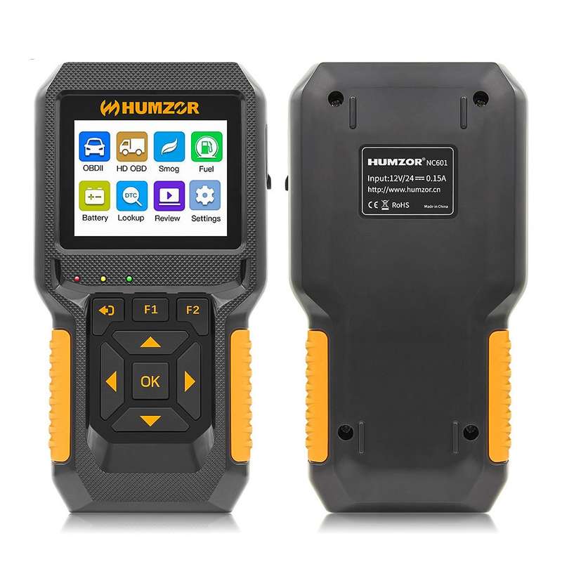 HUMZOR NC601 12-24V Car and Truck OBD2 Scan Tool Diagnostic Tool
