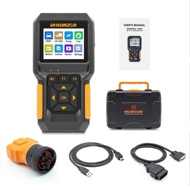 HUMZOR NC601 12-24V Car and Truck OBD2 Scan Tool Diagnostic Tool