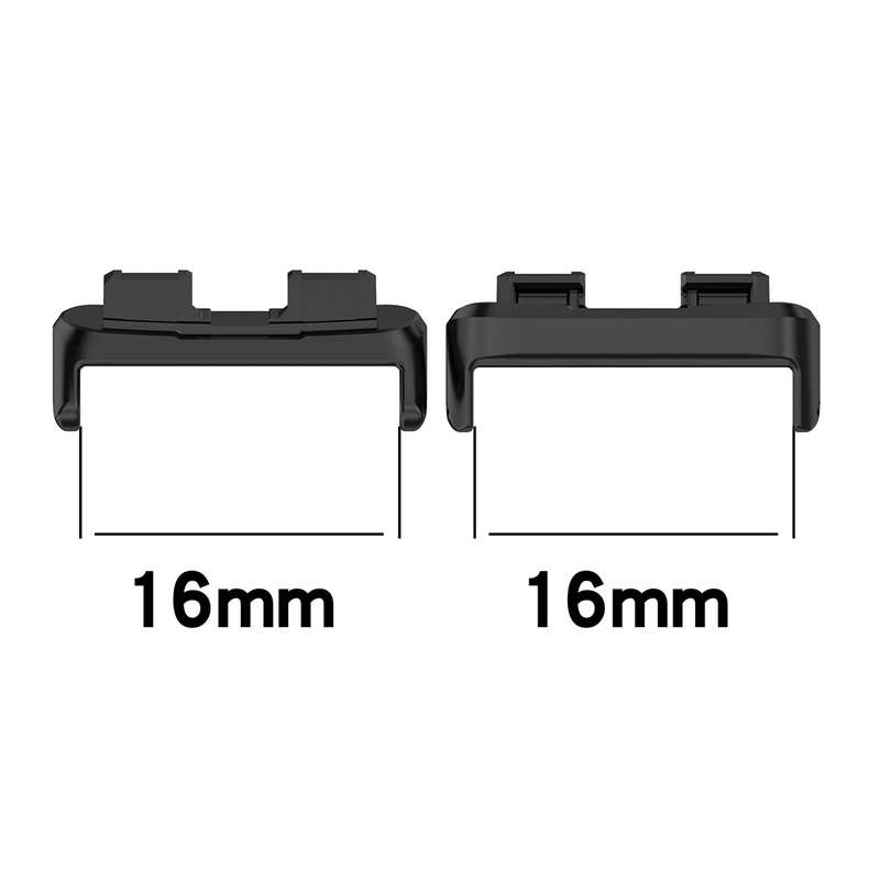 For Huawei Band 8 1 Pair Stainless Steel Metal Watch Band Connector(Silver)