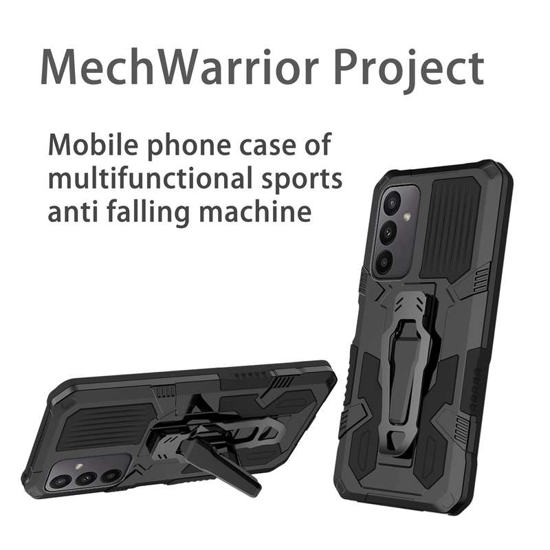 For Samsung Galaxy A24 4G Armor Warrior Shockproof PC + TPU Phone Case(Red)