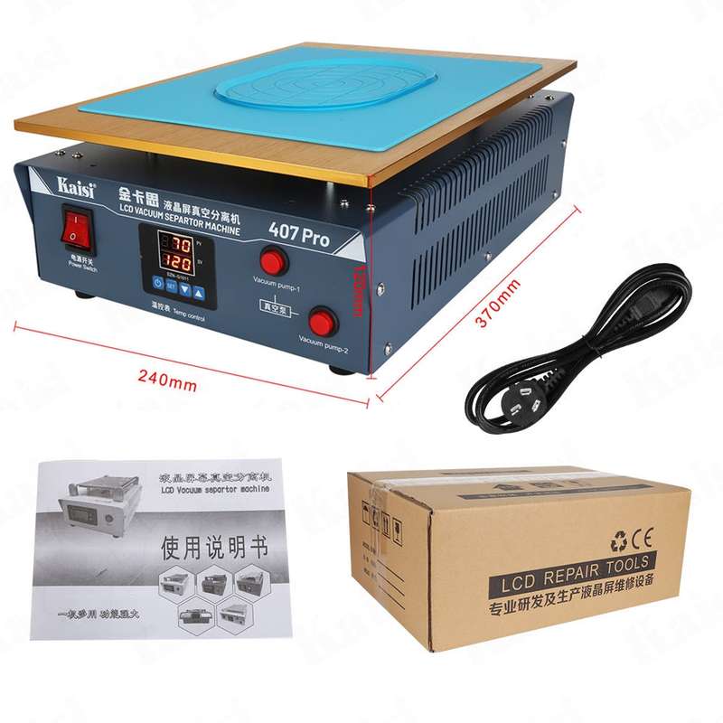Kaisi 407 Pro 17 inch Dual Vacuum Pump LCD Screen Separator Machine(AU Plug)