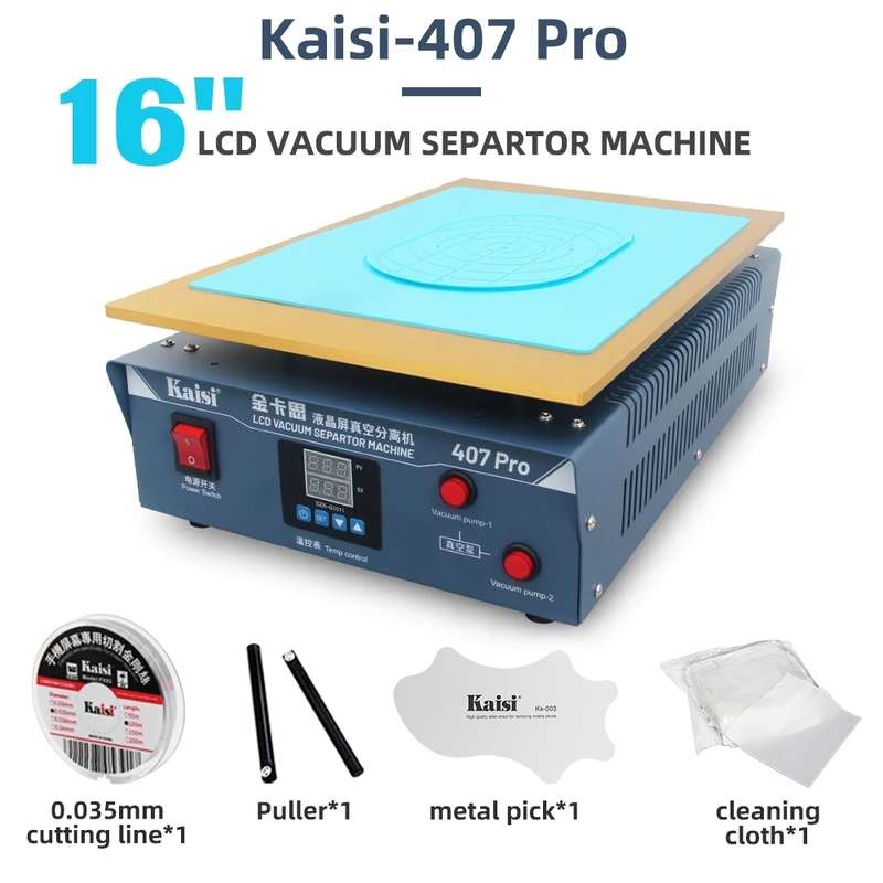 Kaisi 407 Pro 17 inch Dual Vacuum Pump LCD Screen Separator Machine(AU Plug)