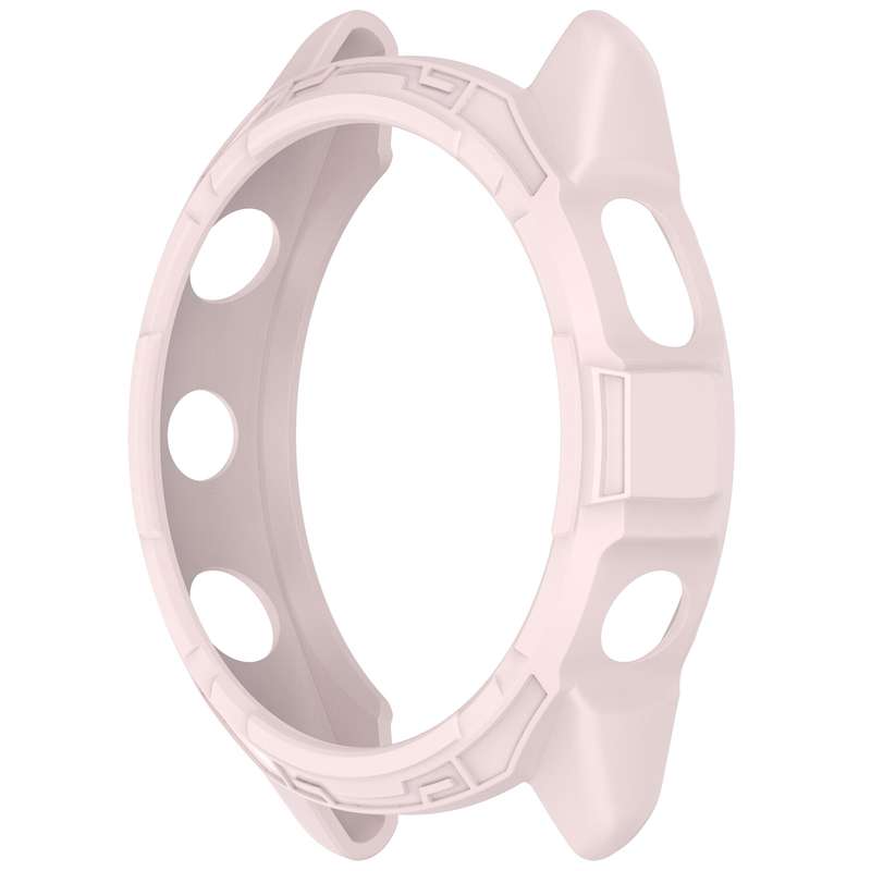 For Garmin Forerunner 265S Armor Hollow Watch Protective Case(Light Pink)