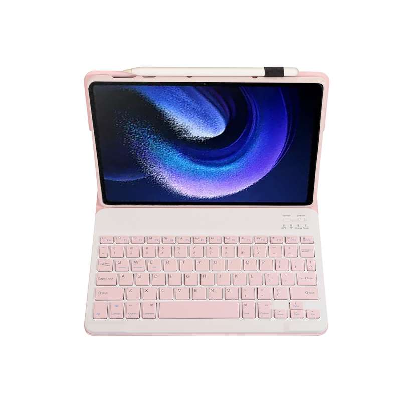 For Xiaomi Pad 6 / Pad 6 Pro A0N7 Lambskin Texture Ultra-thin Bluetooth Keyboard Leather Case(Black)