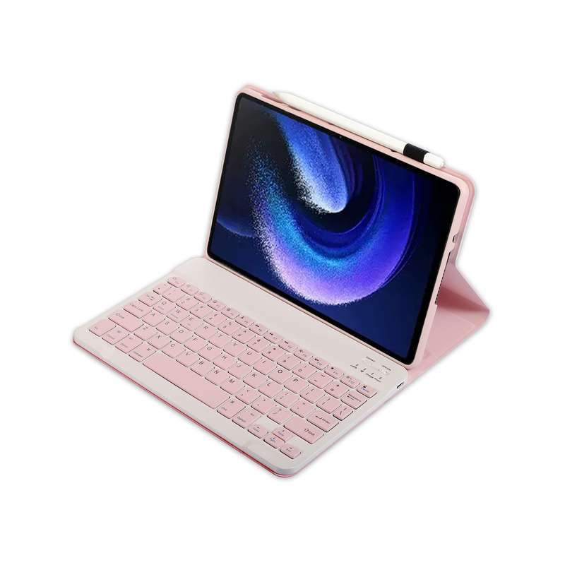 For Xiaomi Pad 6 / Pad 6 Pro A0N7 Lambskin Texture Ultra-thin Bluetooth Keyboard Leather Case(Black)