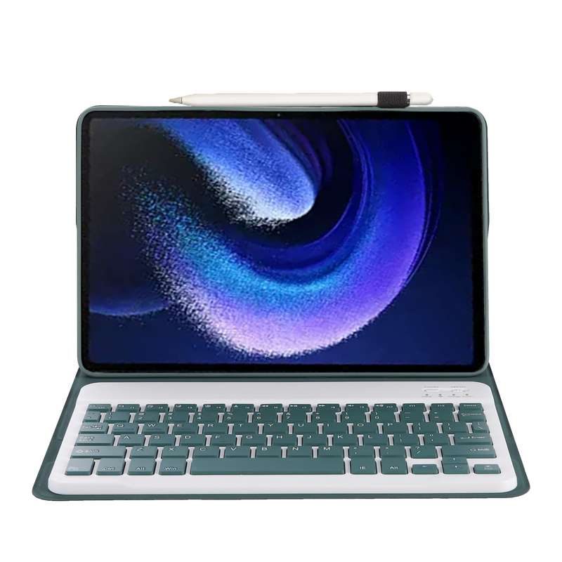 For Xiaomi Pad 6 / Pad 6 Pro A0N7 Lambskin Texture Ultra-thin Bluetooth Keyboard Leather Case(Black)